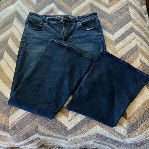 AE low rise flare jeans